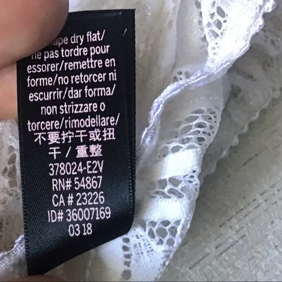 Victoria Secret’s Very Sexy Palm Lace Bodysuit Teddy Silver Ivory Unlined Small - Picture 9 of 12